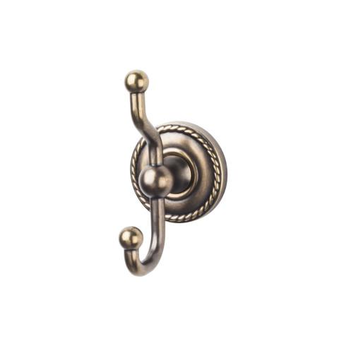 Top Knobs Edwardian Bath Double Hook Rope Backplate