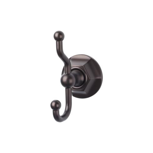 Top Knobs Edwardian Bath Double Hook Hex Backplate