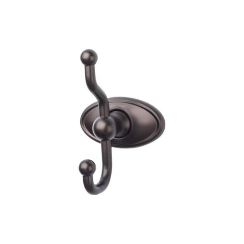 Top Knobs Edwardian Bath Double Hook Oval Backplate