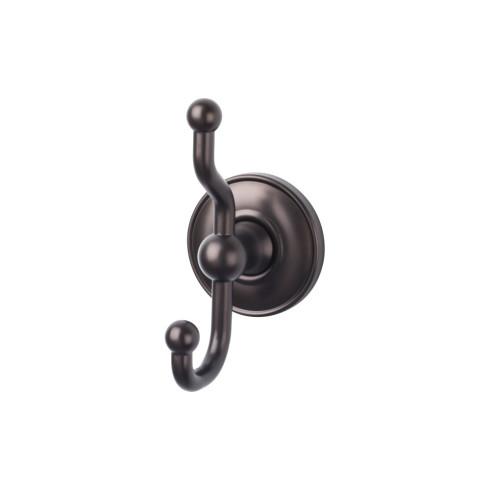 Top Knobs Edwardian Bath Double Hook Plain Backplate