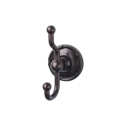 Top Knobs Edwardian Bath Double Hook Ribbon Backplate