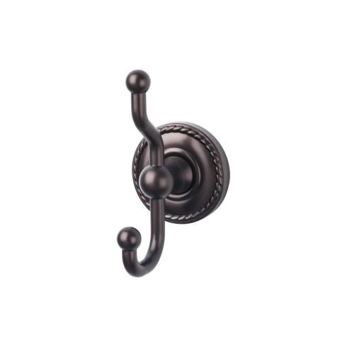 Top Knobs Edwardian Bath Double Hook Rope Backplate