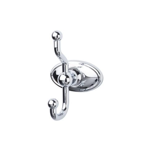 Top Knobs Edwardian Bath Double Hook Oval Backplate