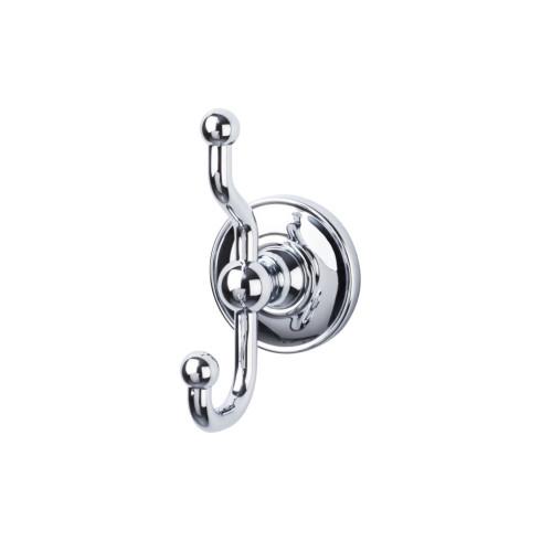 Top Knobs Edwardian Bath Double Hook Plain Backplate