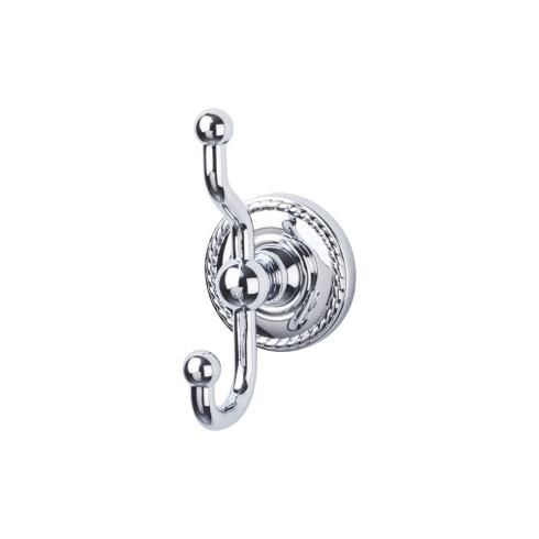 Top Knobs Edwardian Bath Double Hook Rope Backplate