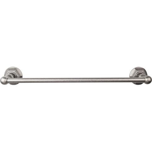 Top Knobs Edwardian Bath Towel Bar Single - Hex Backplate