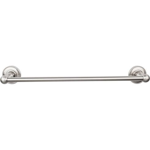 Top Knobs Edwardian Bath Towel Bar Single - Beaded Bplate