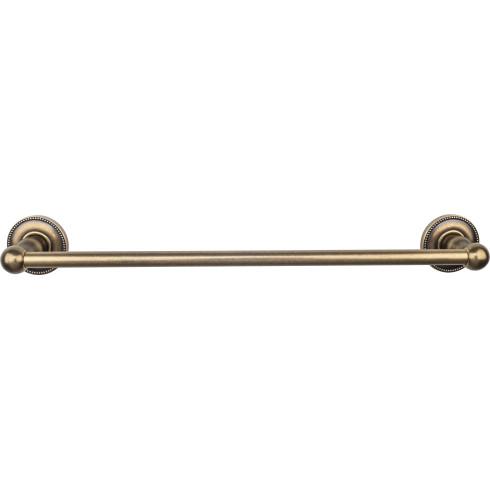 Top Knobs Edwardian Bath Towel Bar Single - Beaded Bplate