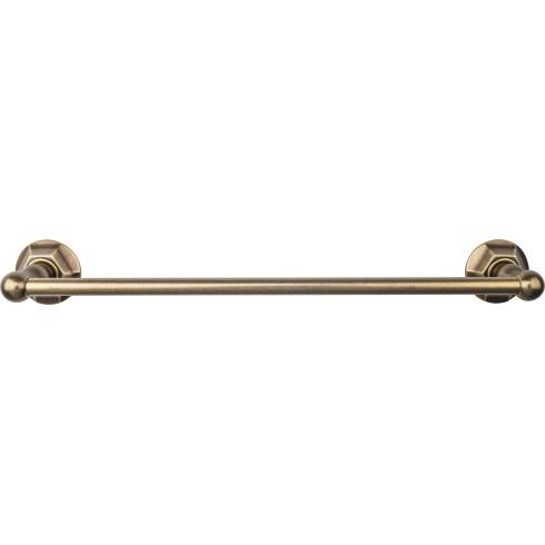 Top Knobs Edwardian Bath Towel Bar Single - Hex Backplate