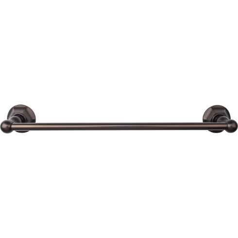 Top Knobs Edwardian Bath Towel Bar Single - Hex Backplate