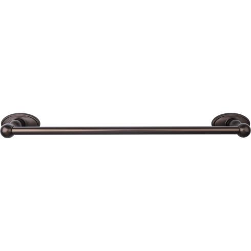 Top Knobs Edwardian Bath Towel Bar Single - Oval Backplate