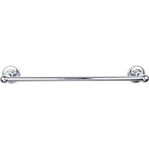 Top Knobs Edwardian Bath Towel Bar Single - Beaded Bplate