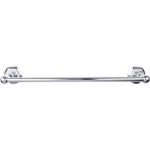 Top Knobs Edwardian Bath Towel Bar Single - Hex Backplate