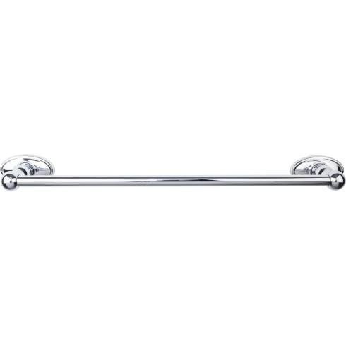 Top Knobs Edwardian Bath Towel Bar Single - Oval Backplate