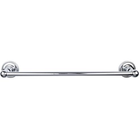 Top Knobs Edwardian Bath Towel Bar Single - Rope Backplate
