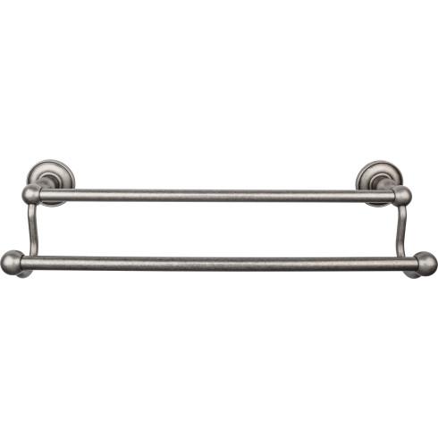 Top Knobs Edwardian Bath Towel Bar Double - Plain Bplate