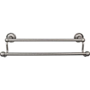 Top Knobs Edwardian Bath Towel Bar Double - Ribbon Bplate