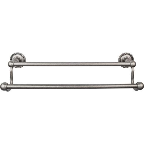 Top Knobs Edwardian Bath Towel Bar Double - Ribbon Bplate