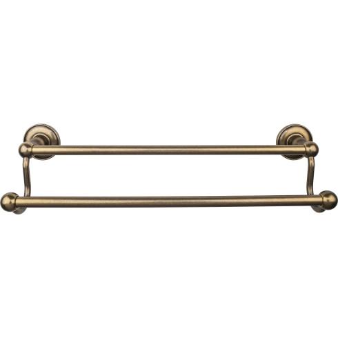 Top Knobs Edwardian Bath Towel Bar Double - Plain Bplate