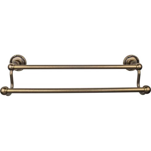 Top Knobs Edwardian Bath Towel Bar Double - Ribbon Bplate
