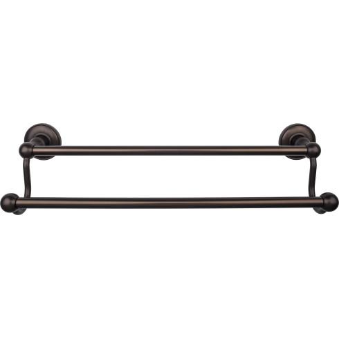 Top Knobs Edwardian Bath Towel Bar Double - Plain Bplate