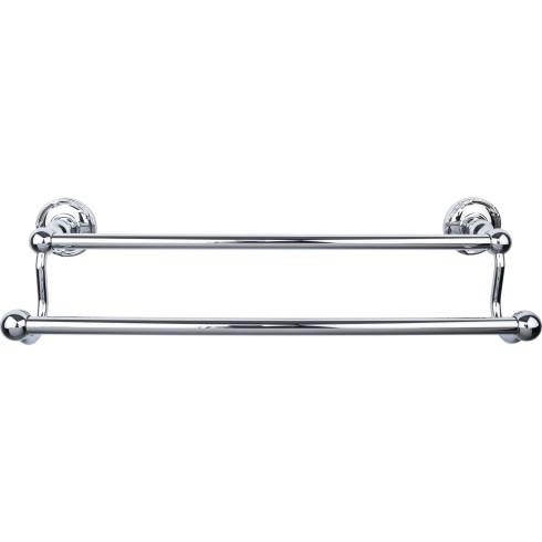 Top Knobs Edwardian Bath Towel Bar Double - Ribbon Bplate