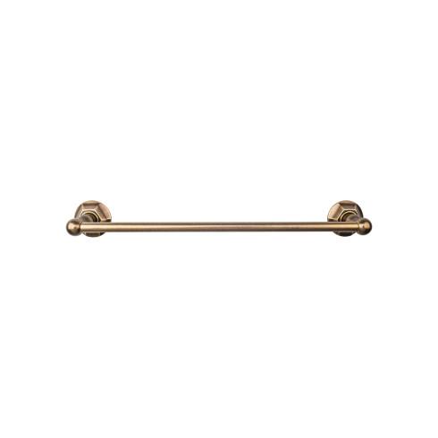 Top Knobs Edwardian Bath Towel Bar Single - Hex Backplate