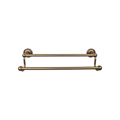 Top Knobs Edwardian Bath Towel Bar Double - Ribbon Bplate