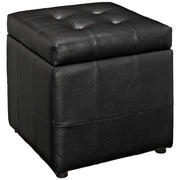 Modway Volt Storage Upholstered Vinyl Ottoman