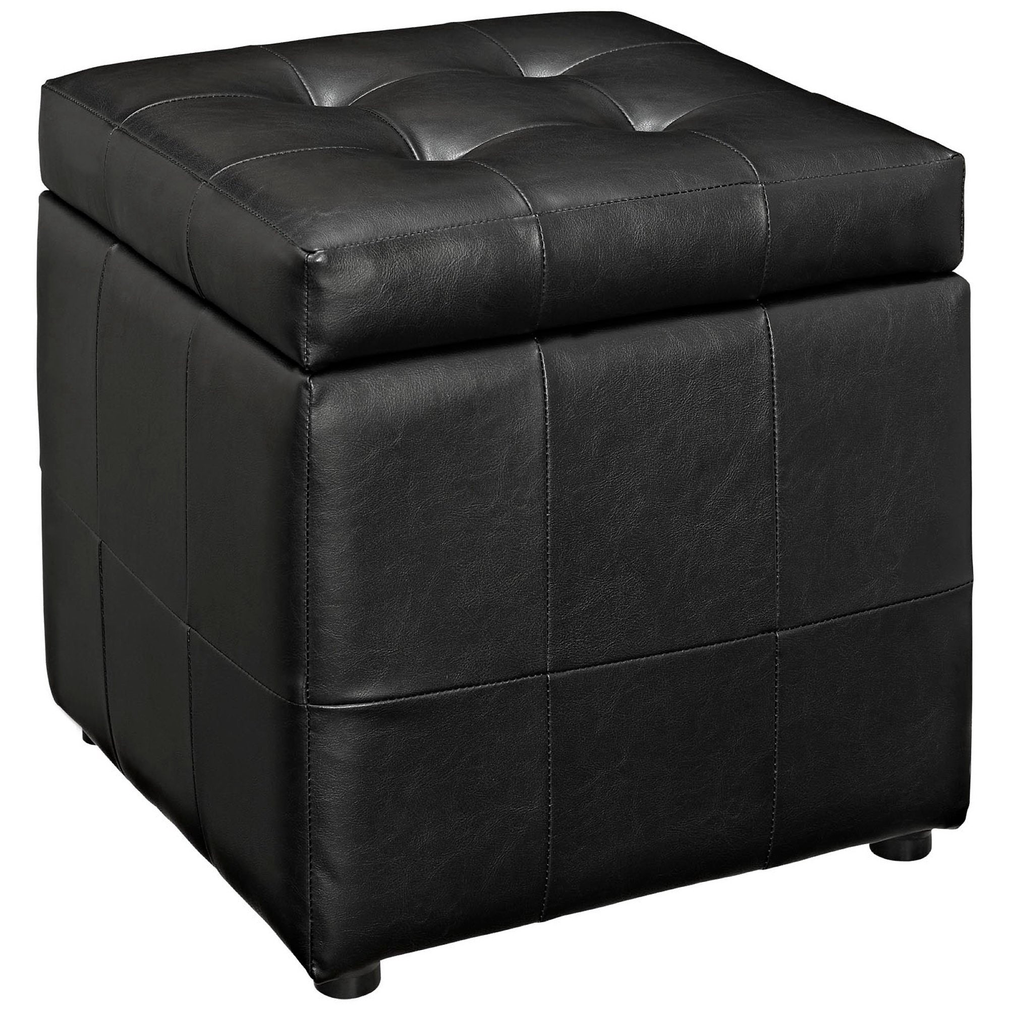 Modway Volt Storage Upholstered Vinyl Ottoman