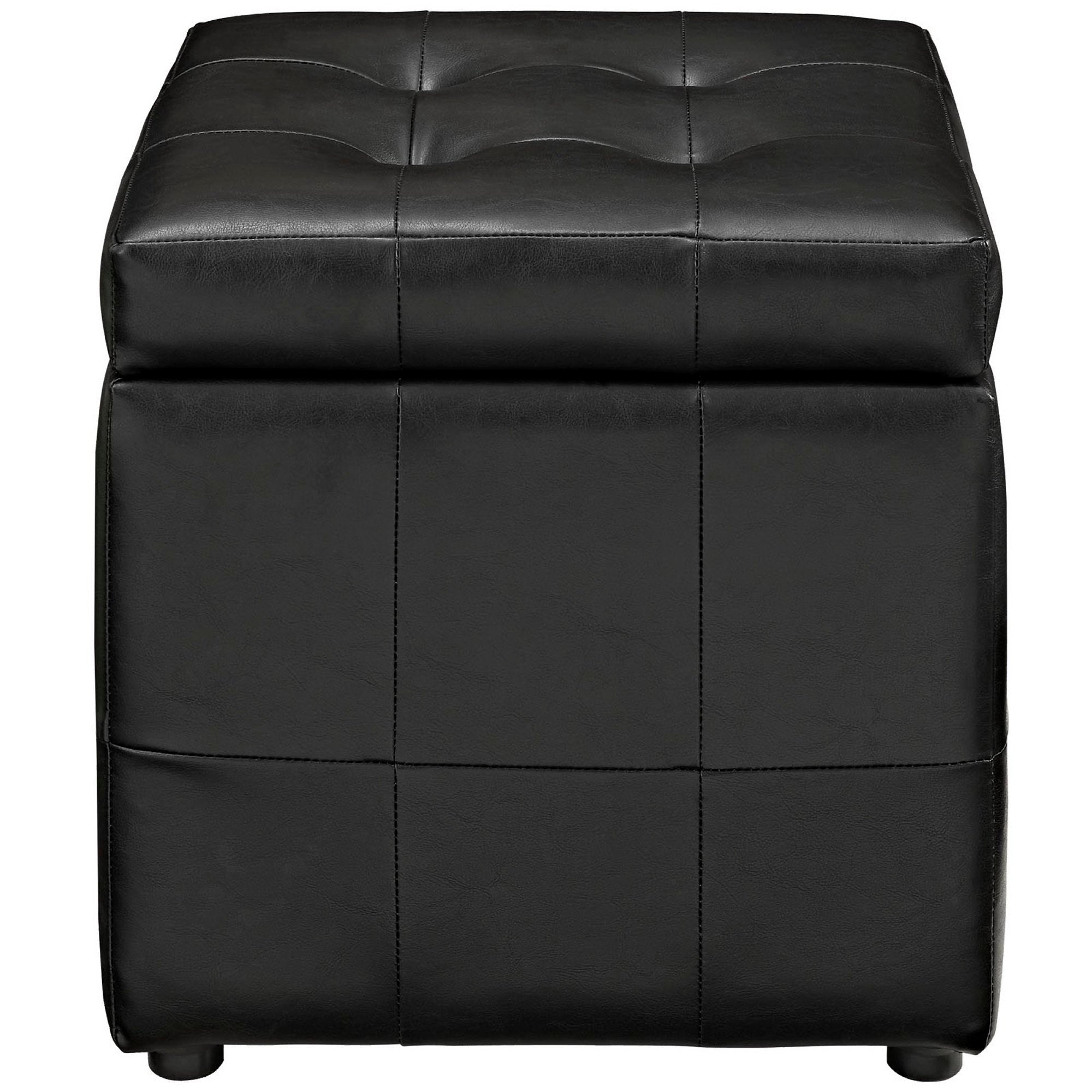 Modway Volt Storage Upholstered Vinyl Ottoman