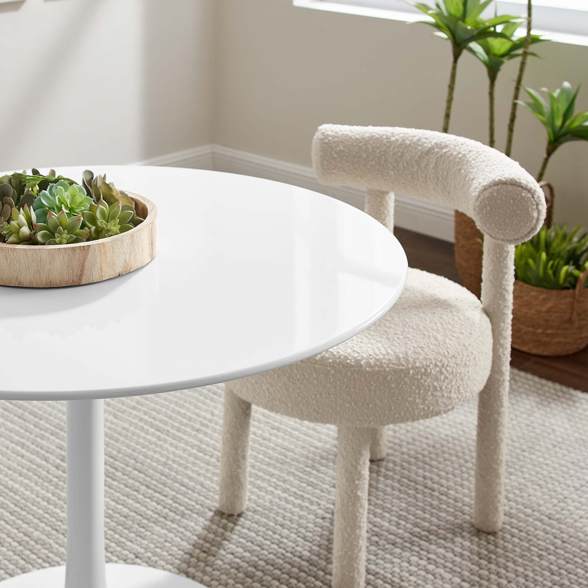 Modway Lippa 40" Round Wood Dining Table