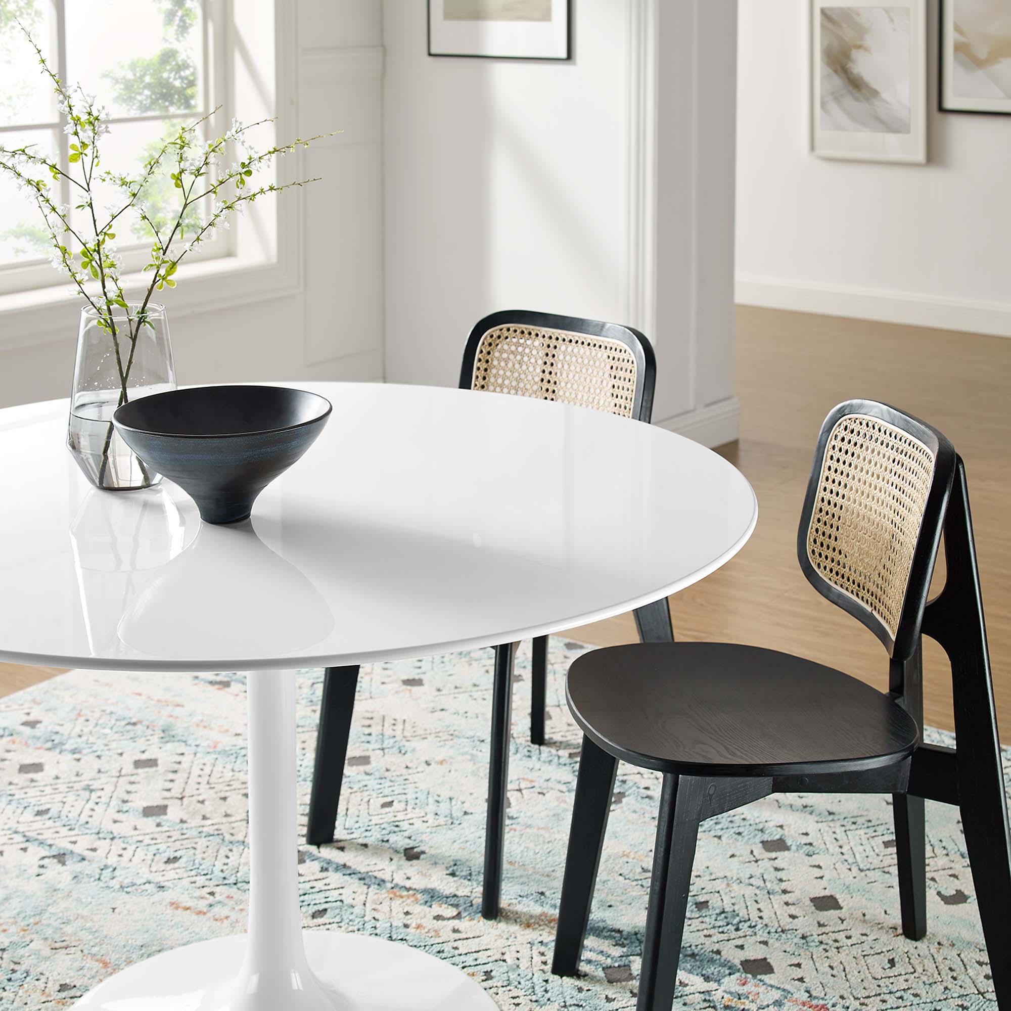 Modway Lippa 48" Round Wood Dining Table