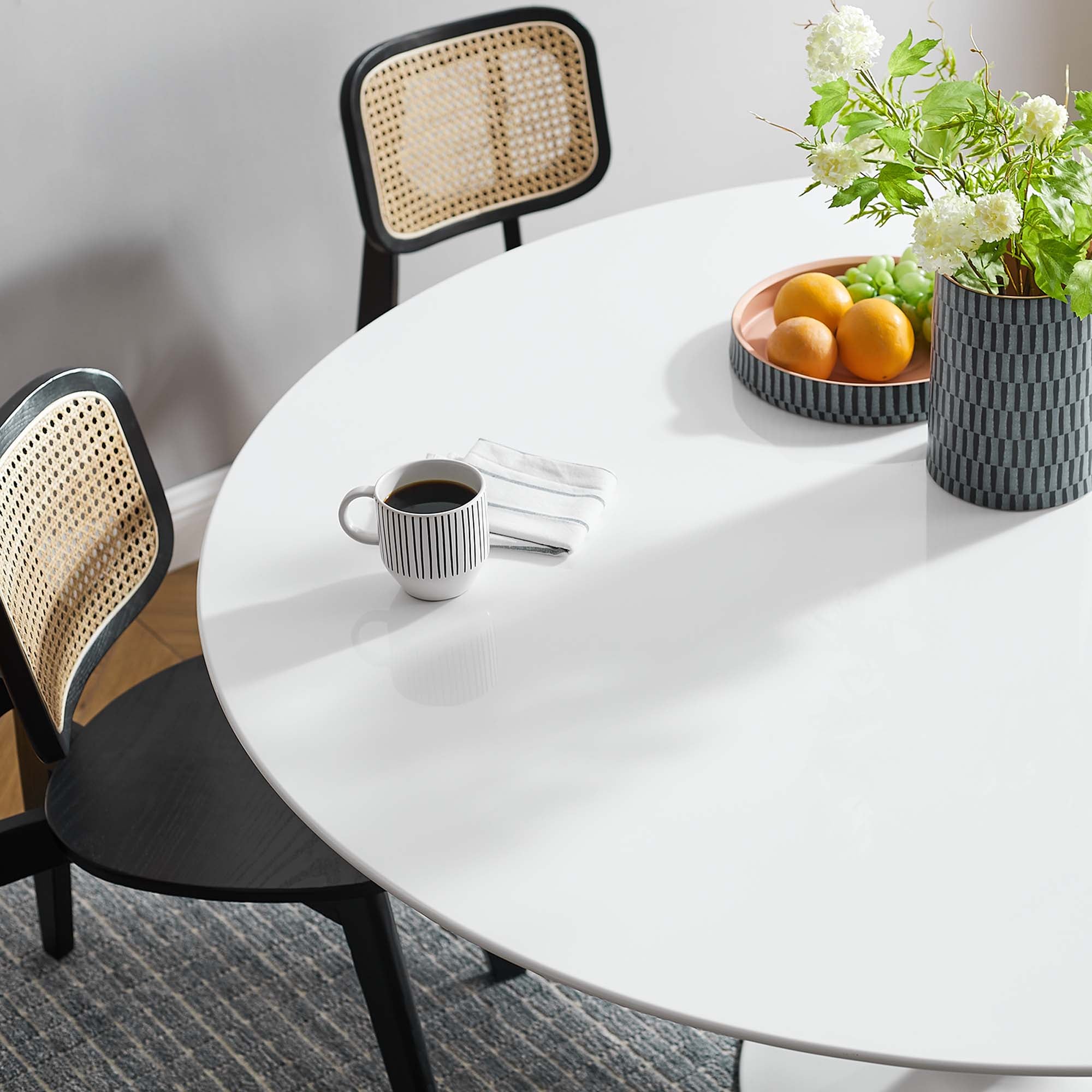 Modway Lippa 60" Round Wood Dining Table