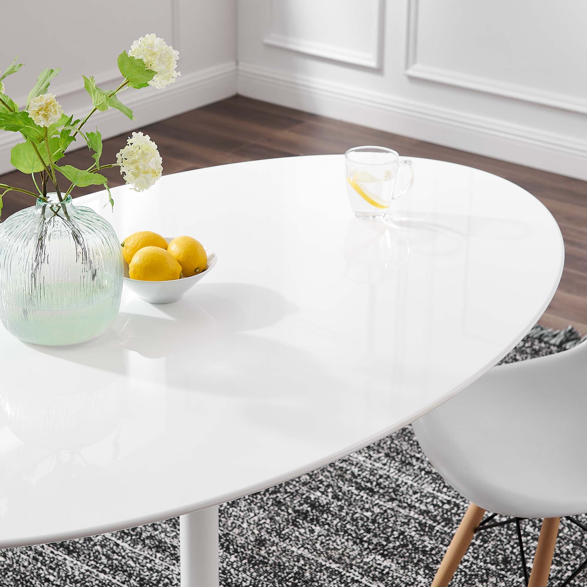 Modway Lippa 60" Oval Wood Dining Table