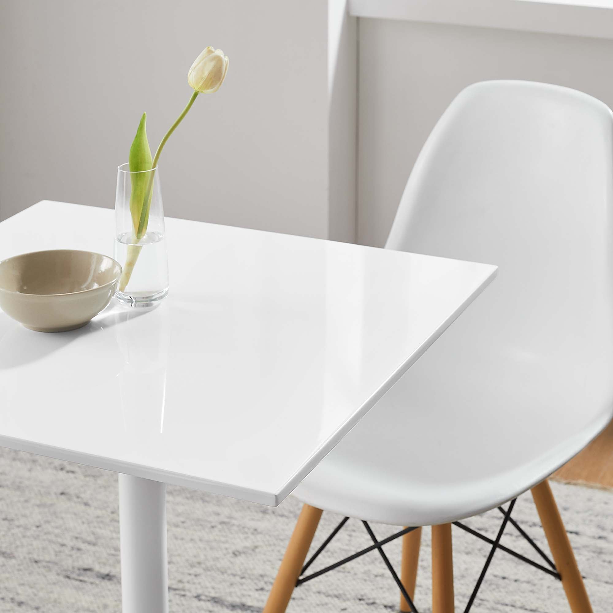 Modway Lippa 24" Square Wood Dining Table