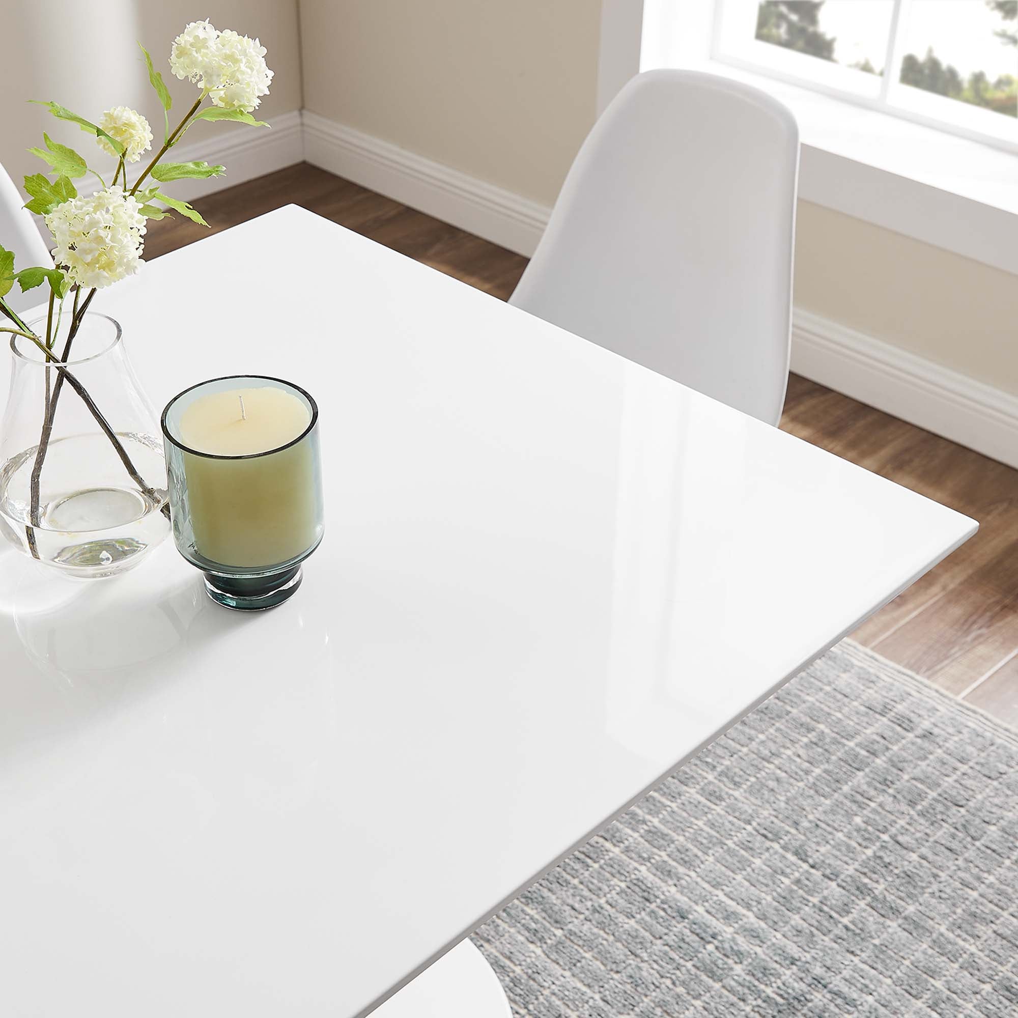 Modway Lippa 36" Square Wood Dining Table