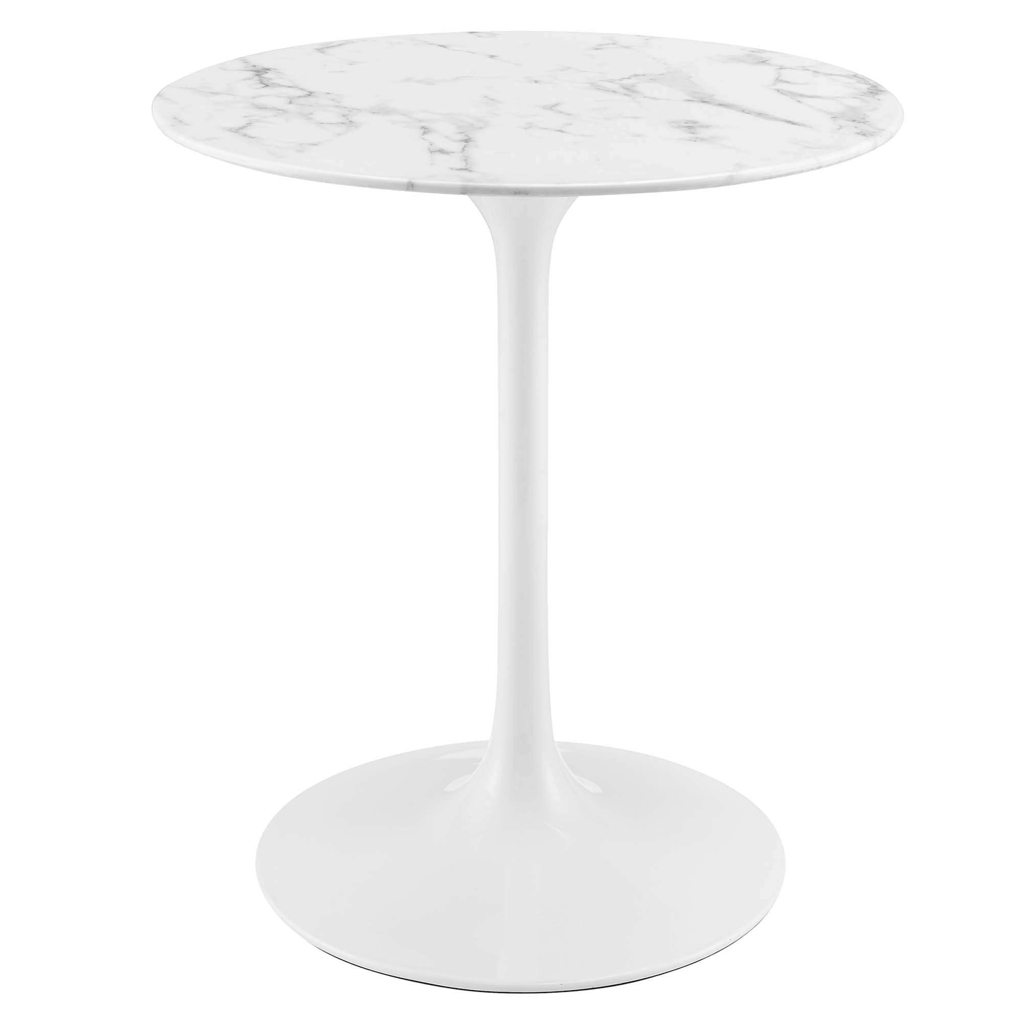 Modway Lippa 28" Round Faux Marble Dining Table