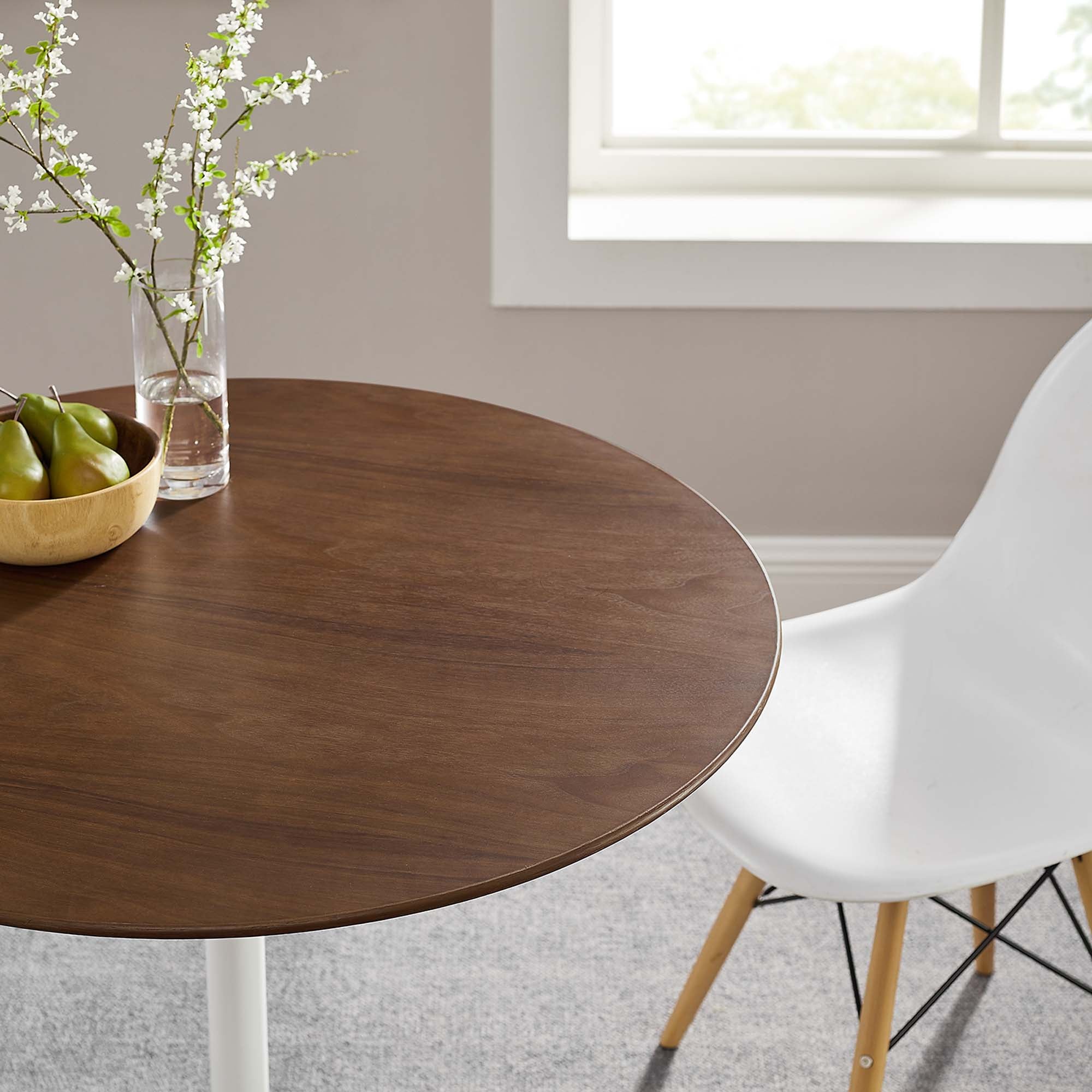 Modway Lippa 36" Round Wood Dining Table