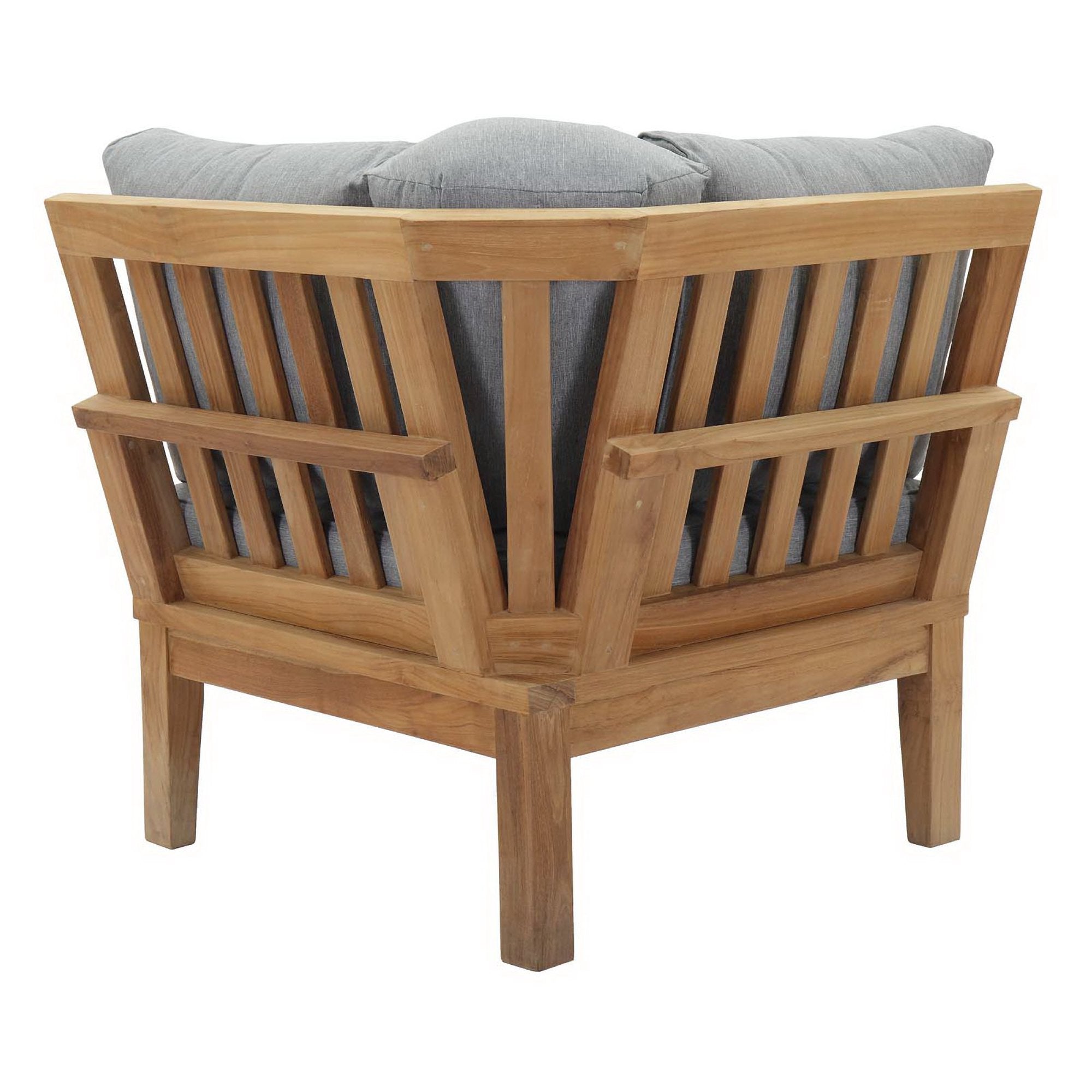 Modway Marina Outdoor Patio Teak Corner Sofa