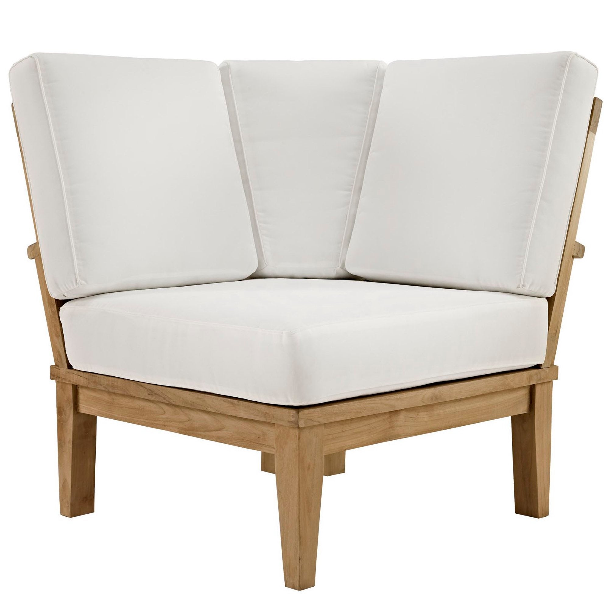 Modway Marina Outdoor Patio Teak Corner Sofa