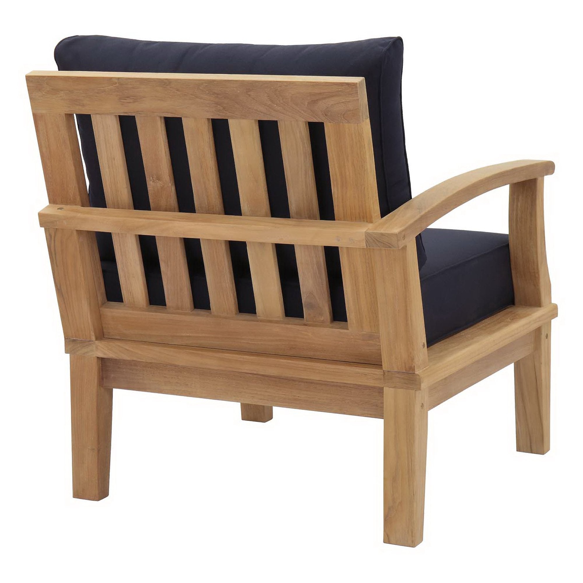 Modway Marina Outdoor Patio Teak Left-Facing Sofa