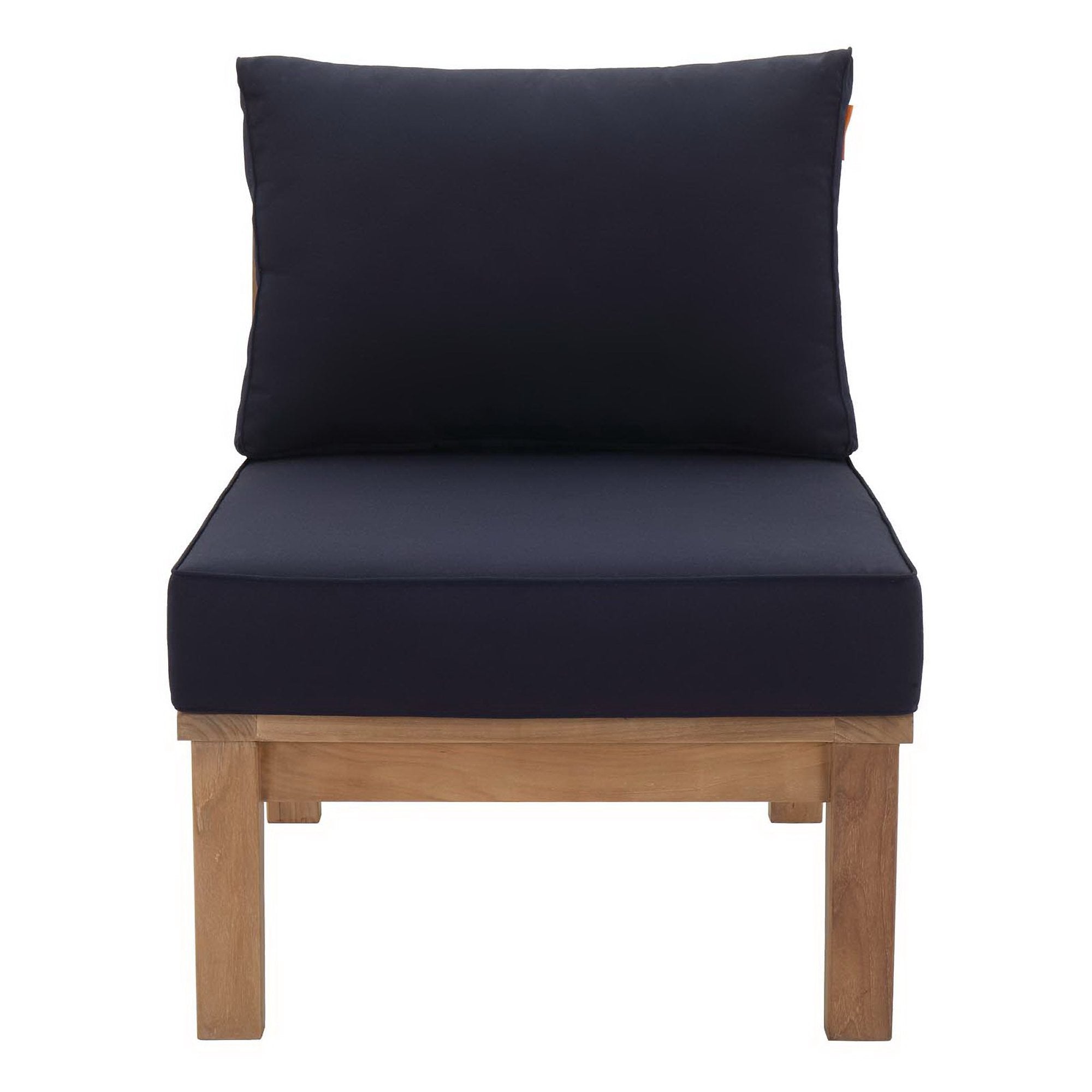 Modway Marina Armless Outdoor Patio Teak Sofa
