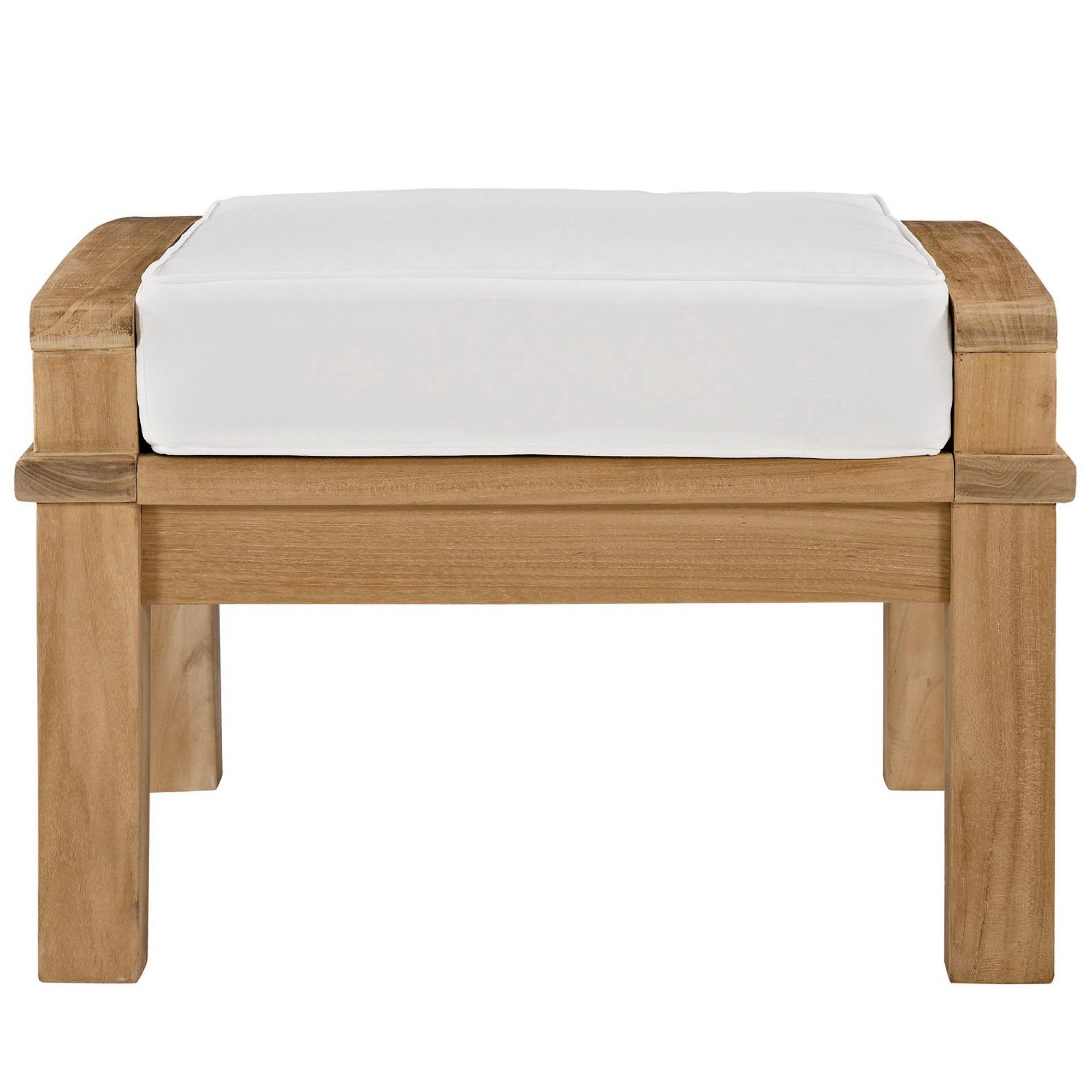 Modway Marina Outdoor Patio Teak Ottoman