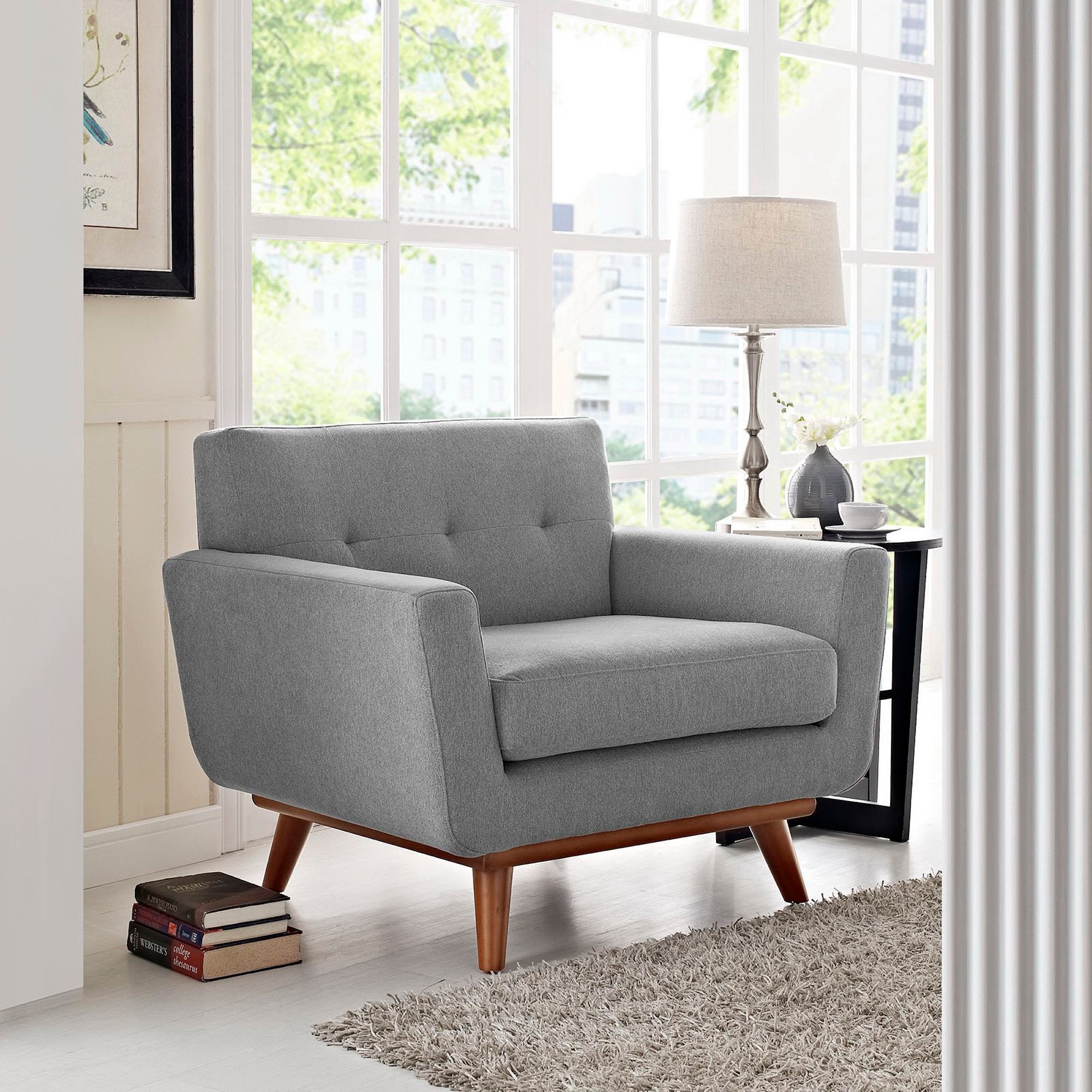 Modway Engage Upholstered Fabric Armchair