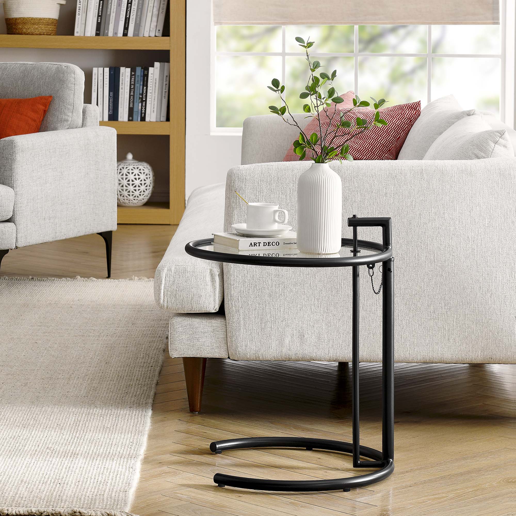 Modway Eileen Gray Metal Side Table