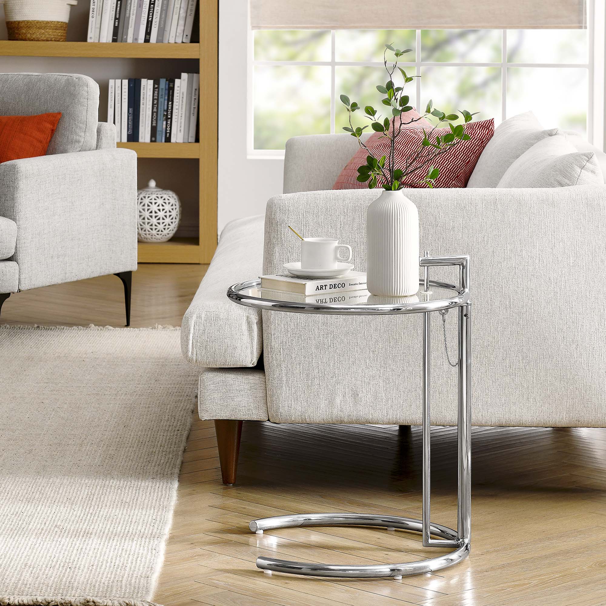 Modway Eileen Gray Metal Side Table