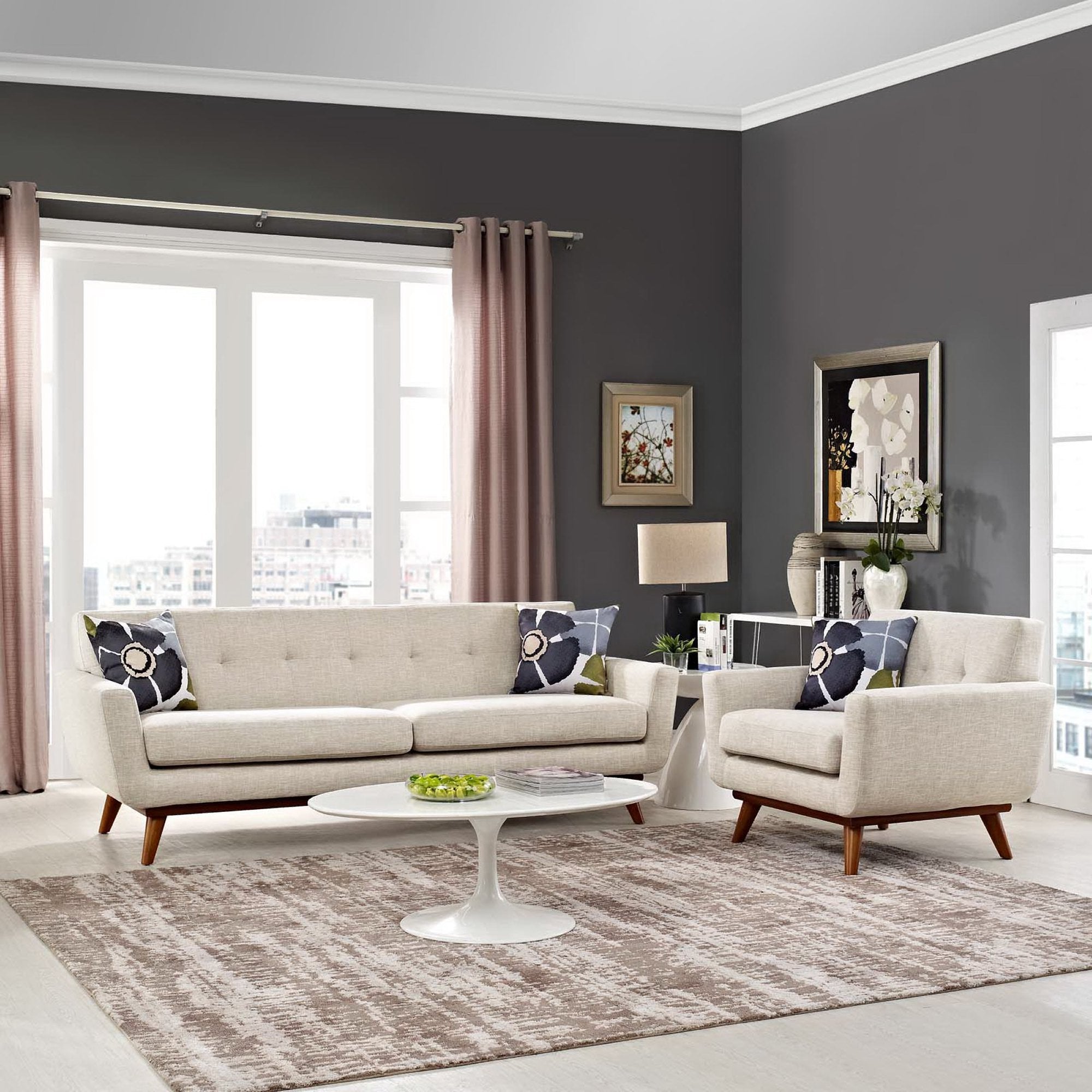 Modway Engage Armchair and Sofa Set of 2