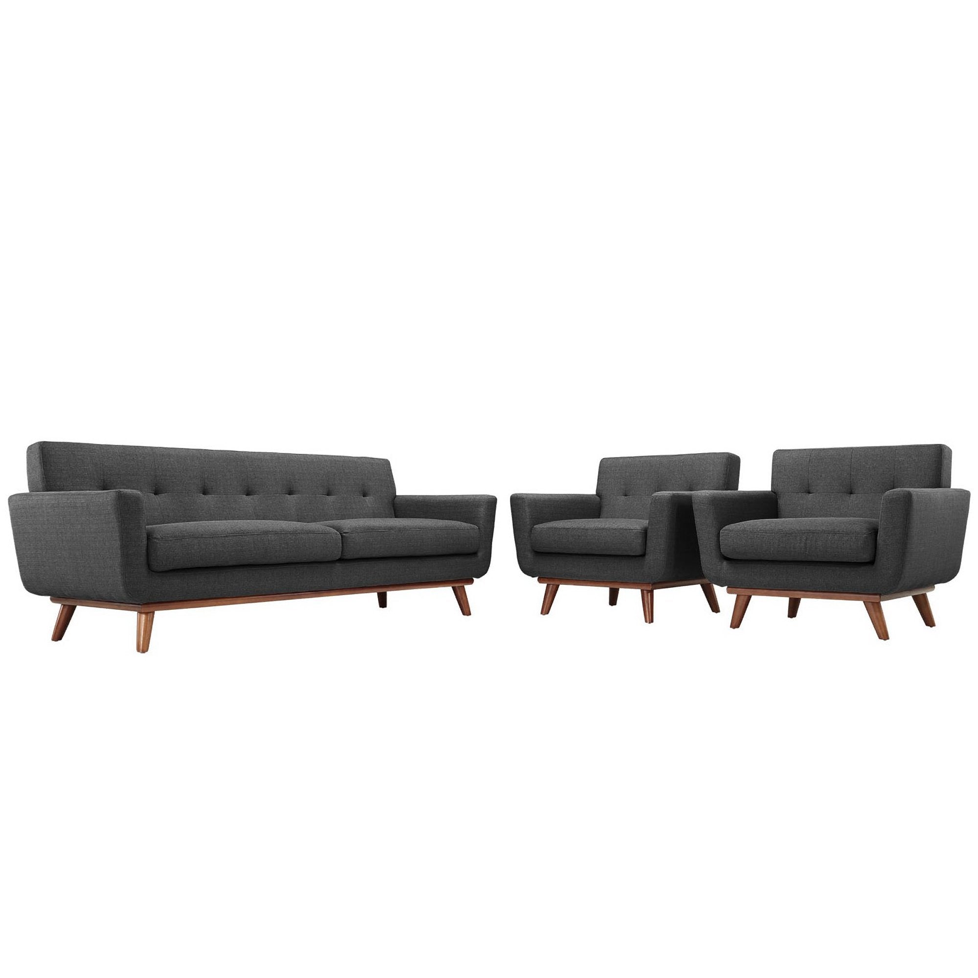 Modway Engage Armchairs and Sofa Set of 3