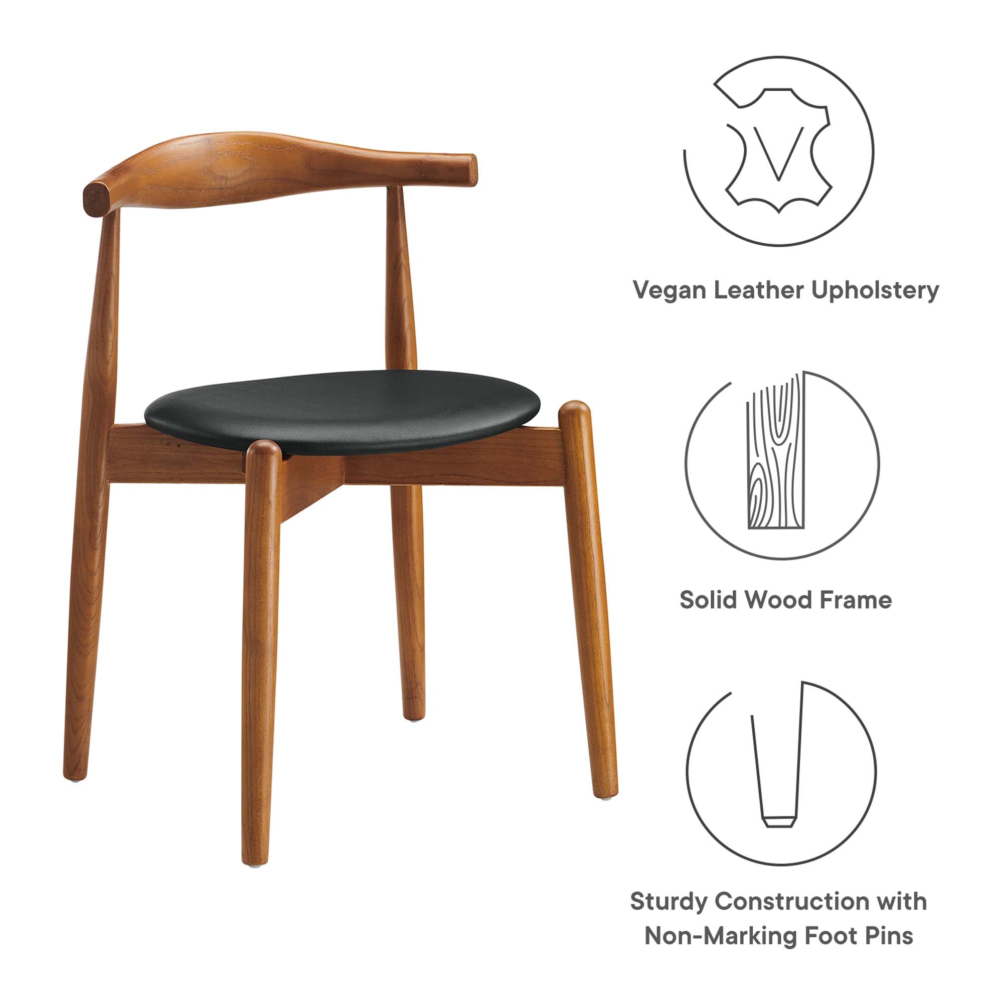 Modway Stalwart Dining Side Chairs Set of 2